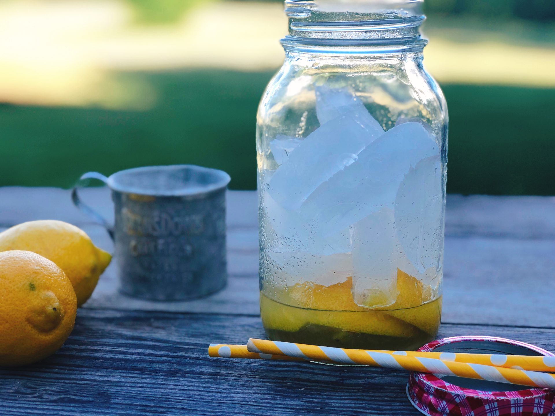 Cup 64 oz Lemon Ice Bucket Lemonade Jug w/ Lid & Handle (24 Count) - Beach  Cities Wholesalers